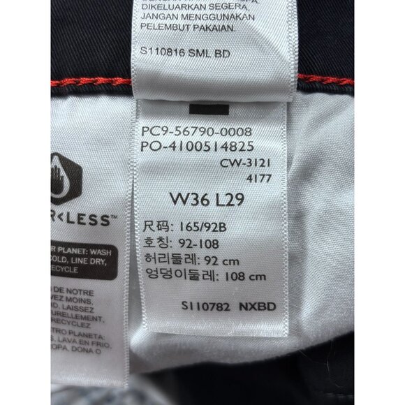 Dockers Mens Black Straight-Fit Pants W36 L29 Cotton Blend - Picture 5 of 15